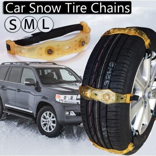 1PCS Universal Car Snow Chains S/M/L Beef Tendon Vehicles Wheel Tyre Anti-skid TPU Chain Winter Tool Non-slip Chains