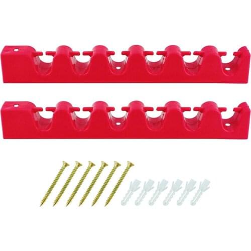 2pcs Vertical Fishing Rod Display Rack Wall-mounted Fixing Rack Stand Holder 6 Road Storage Stand Bracket Fishing Holder Rack