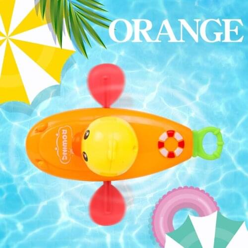 Windup Water Toy Rowing Boat Cartoon Animal Boating Baby Kid Shower Bath Toy NSV775