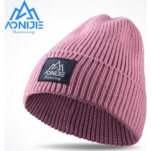 AONIJIE M30 Men Women Knit Cap Adult Thick Cable Warm Winter Knitted Hat Cuffed Beanie Hat Skull Cap For Running Hiking Skiing