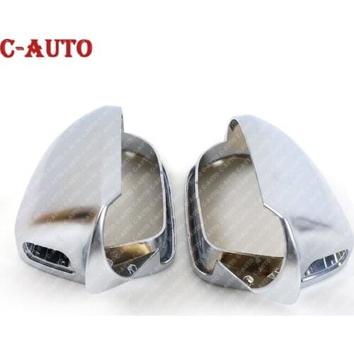 2Pcs/set Side Mirror Caps Replacement Line Rearview Mirror Cover for Audi A6 S6 C7 4G 2012 2013 2014 2015 2016 2017 2018