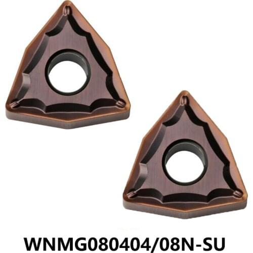 10pcs Original WNMG Carbide Cutting Inserts WNMG080404N-SU WNMG080408N-SU AC520U AC510U WNMG080404 Lathe Cutter Turning Tool CNC