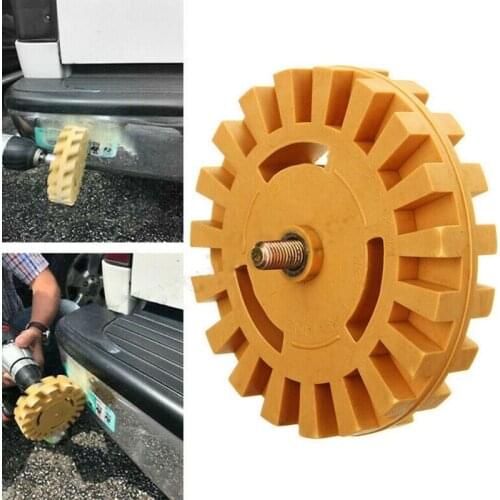 4 Inch Pneumatic Rubber Removal Disc Rubber Wheel Rubber Removal Device Rubber Grinding Wheel Car Tire Buffing Wheel