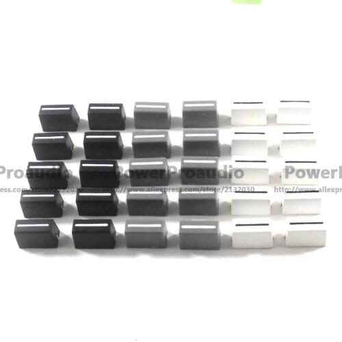 30pcs/lot New Channel Crossfader Fader Cap Knob Fit For RANE 57 TTM57 TTM57sl TTM57mk2 Black Gray White