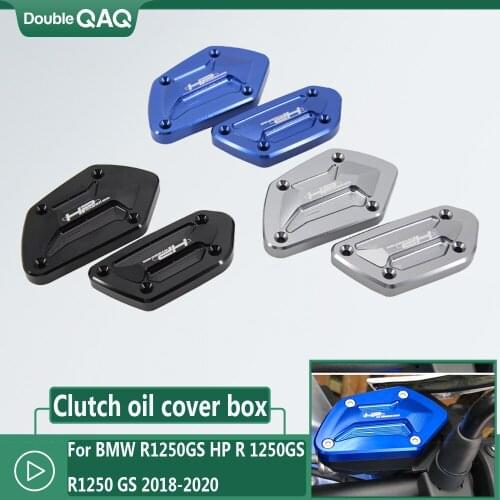 For BMW R1250GS HP R 1250GS R1250 GS 2018-2020 Motorcycle CNC Aluminum Front Brake Clutch Fluid Reservoir Cap Tank Cover