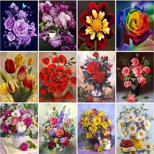 AZQSD Paint By Number Buddhism Canvas Painting Kits DIY Acrylic Paint Home Decor Coloring By Numbers Religion Handpainted Gift