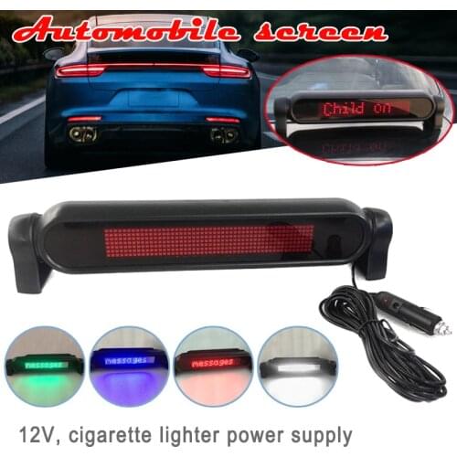 Wireless Vehicle LED Display 7X50 Dot Scrolling LED Sign Rotatable Car Display TD326
