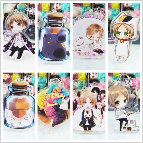 Animation Natsume Yuujinchou Nyanko Sensei Natsume Takashi Very Cute Pendant Keychain Keyrings Portachiavi Key Holder