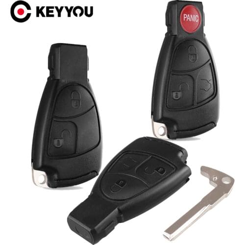 KEYYOU 2/3/4 Buttons For Mercedes Benz B C E ML S CLK CL Smart Key Replacement Remote Car Key Fob Case Cover Shell