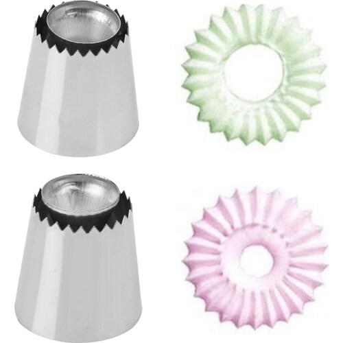 NICEYARD Piping Nozzles Ring Cookies Mold Stainless Steel Gadgets Kitchen Tools Bakeware Pastry Nozzles