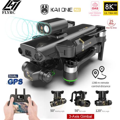 New KEEP PRO KAI ONE MAX GPS Drone Obstacle Avoidance 4K/8K HD Dual Camera 3 Axis Gimbal Brushless RC Foldable Quadcopter Gifts