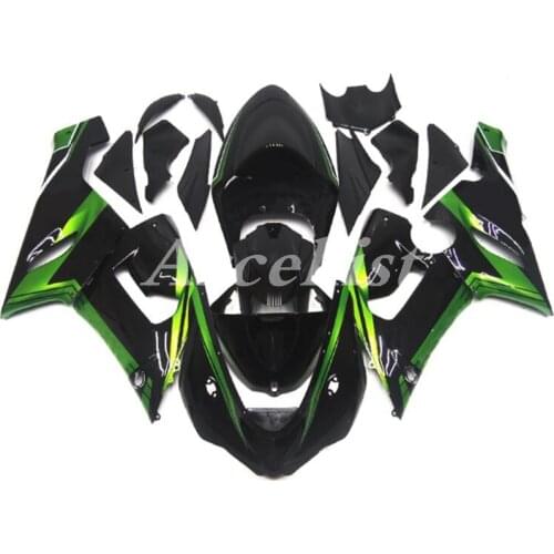 New ABS Whole Motorcycle bike Fairings Kit Fit for Kawasaki Ninja ZX-6R 2005 2006 05 06 636 Bodywork set black green