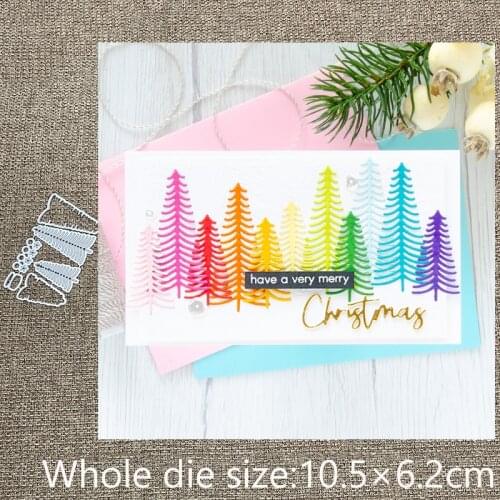 New Design Craft Metal stencil mold Cutting Dies christmas trees decoration scrapbook die cuts Album Paper Card Craft Embossing