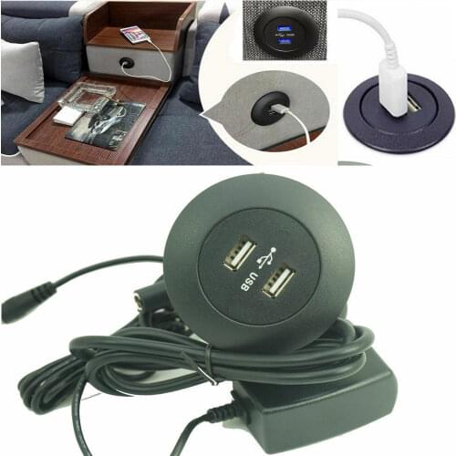 110V 220V Power Socket USB Charging Ports Connection For Furniture flush mount