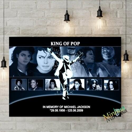Michael Jackson Poster Wall Art Pop Music Posters Gift Ideas Picture For Living Room Home Decor