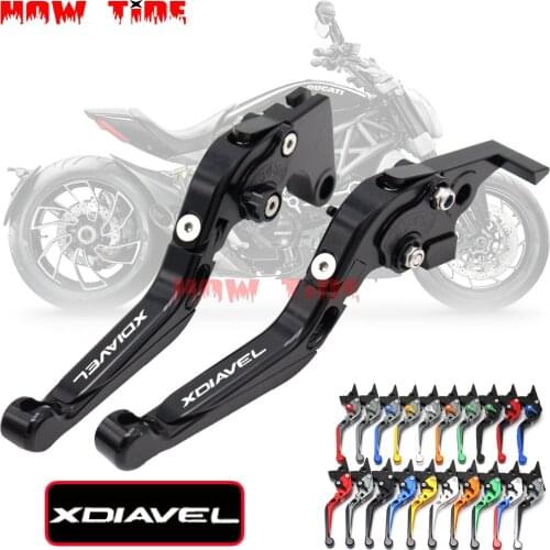 CNC Adjustable Folding Extendable Motorbike Motorcycle Brake Clutch Levers For Ducati Diavel Carbon XDiavel S 2011-2018