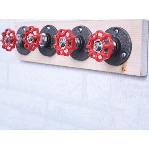 Retro Iron Industrial Wheel Valve Hook Wall Hanging Art For Household Lving Room Coat Bathroom Towel Hat Metal Hanger Hook