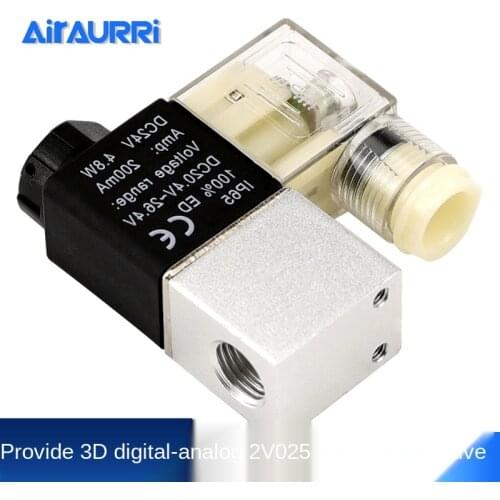 Solenoid valve 2v025-08 two position two way control valve normally closed directional valve DC24 V air valve switch AC220 V
