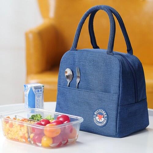Cooler lunch bags women waterproof hand pack thermal breakfast box portable picnic travel lunch box bag