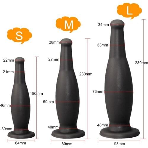 Supre Sofe Liquid Silicone Big Anal Plug G-spot Masturbation Prostate Massage Large Butt Plug Anal Sex Toys For Men Women Gay