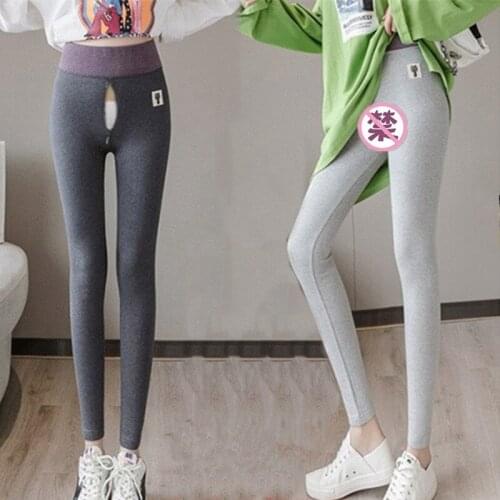 Outdoor Sex Pants For Women Clothes Tear Away Zipper Cotton Casual Lagging Trousers Hot Sexy Sexual Lady Tight Leggings Clothing