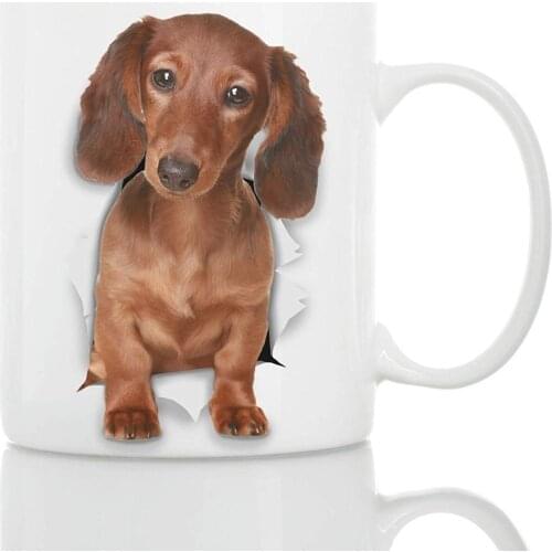 Funny Dachshund Dog Mug | Ceramic 11oz Funny Coffee Mug | Perfect Dog Lover Gift | Cute Novelty Coffee Mug Present | Great Birth