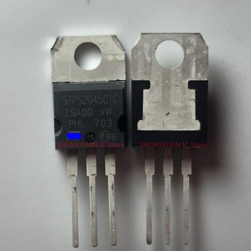 10pcs/lot STPS2045CTC TO-220 STPS2045CT STPS2045 POWER SCHOTTKY RECTIFIER 100% new imported original 100% quality