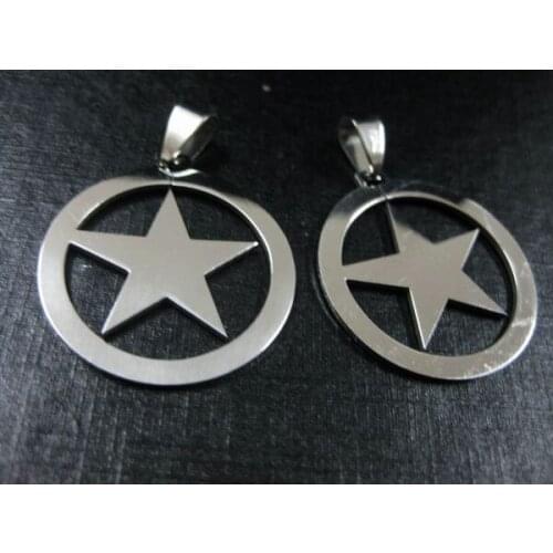 FREE SHIPPING 12 pcs Latest Fashion Stainless Steel Round Mens Biker Pendant Jewelry
