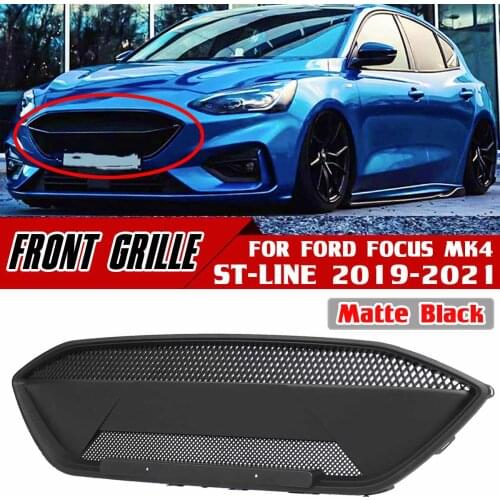 2 Color Car Front Bumper Grille Grill Cover For Ford For Focus MK4 ST-line Model Modified RS Style In The Grid 2019-2021