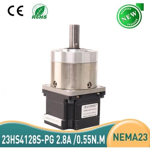 23HS4128-PG Nema23 Stepper Motor 57 motor Extruder Gear Stepper Motor Ratio 14:1 Planetary Gearbox