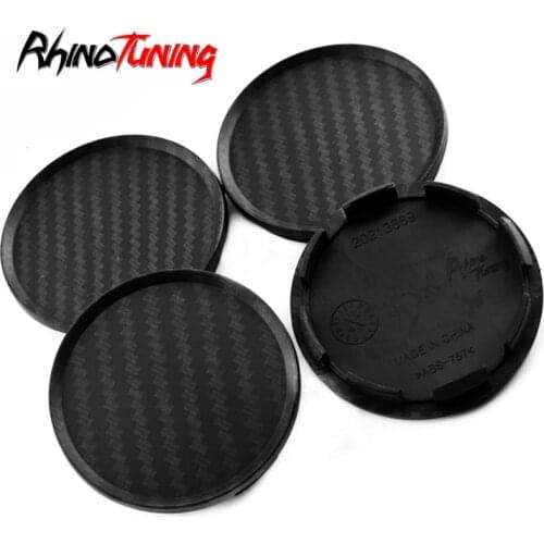 4pcs 65mm Carbon Fiber For OZ Racing Superturismo WRC Car Wheel Center Centre Caps Base Holder Emblem