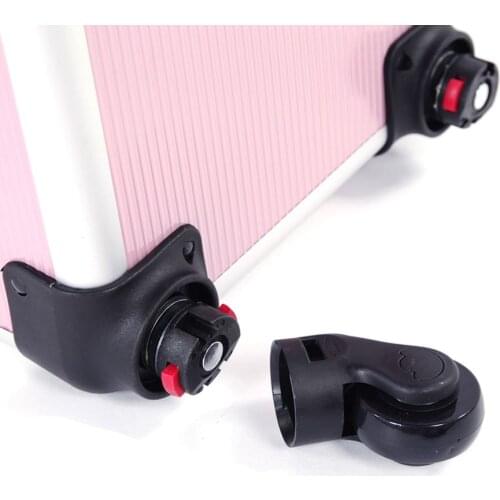 4-in-1 aluminum cosmetic for women pink, Tattoo case, pink color, suitable for commercial push-pull suitcase 190813209
