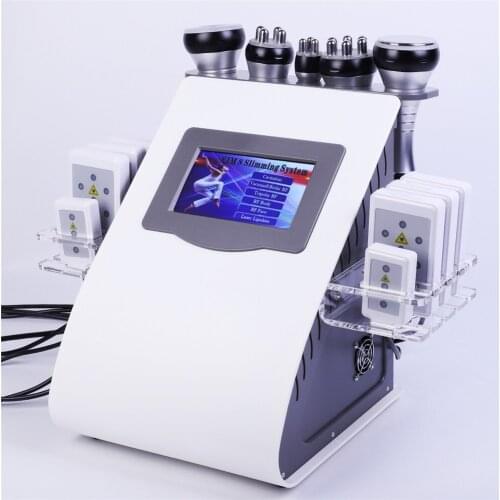 6 in 1 Vacuum Laser Radio Frequency RF 40K Cavi Lipo Slimming Ultrasonic Liposuction Cavitation Machine For Spa