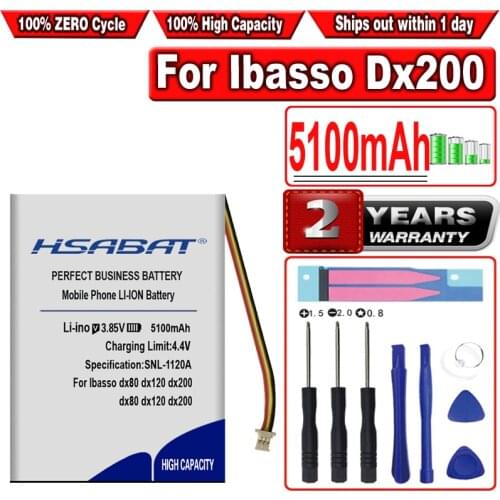 HSABAT 4800mAh Battery for Ibasso Dx80 x120 dx200