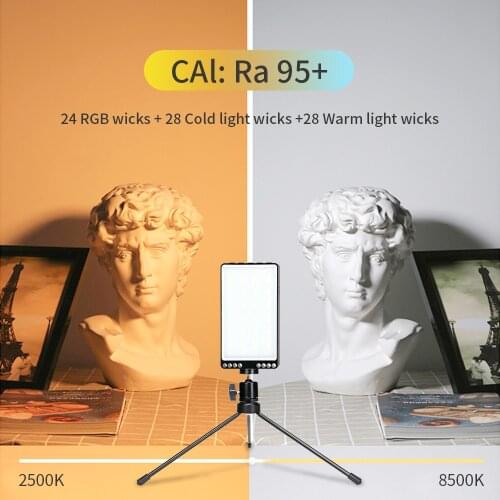 Rechargable RGB Video Light Portable LED Panel Fill Lamp For Photo Studio Selfie Live Streaming Video Photographic Lighting Lamp
