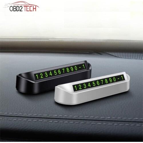Car Temporary Parking Card Phone Number Card Plate Car Sticker Park Stop Telephone Number In Automobile Accessories Car styling