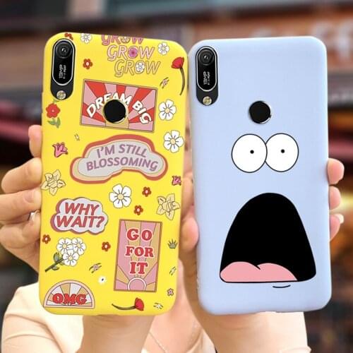 For Huawei Y6 2019 Case 6.09'' Cute Animals Cartoon Cover For Huawei Y6 Prime 2019 Bumper Soft TPU Funda For Huawei Y 6 Y6 2019