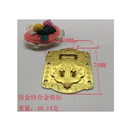 Wooden jewelry box luggage lock buckle/hasps for diy box accessories