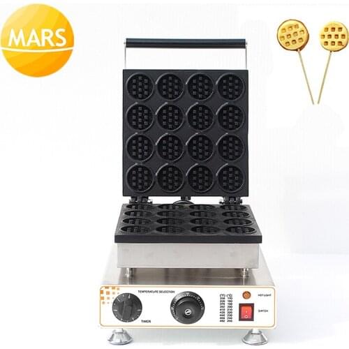 Commercial Home Use 16pcs Waffle on Stick Waffle Maker Machine 110v 220v Electric Belgium Belgian Waffle Stick Iron Baker Oven