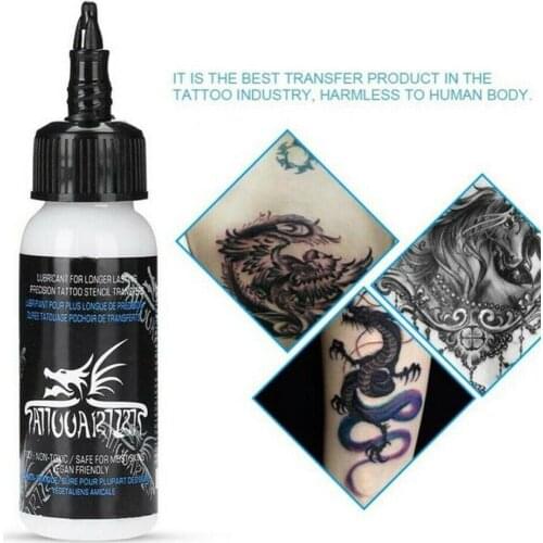 Transfer Tattoo Gel Water Transparent Convenient Paint Body Tattoo Artists Tool Clear Professional Cream P4Y3