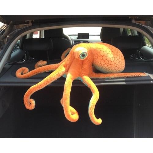55/80CM Giant Funny Simulation Octopus Stuffed Toy Lifelike Sea Animal Room Car Decor Dolls Plush Toys Children Boy Xmas Gift