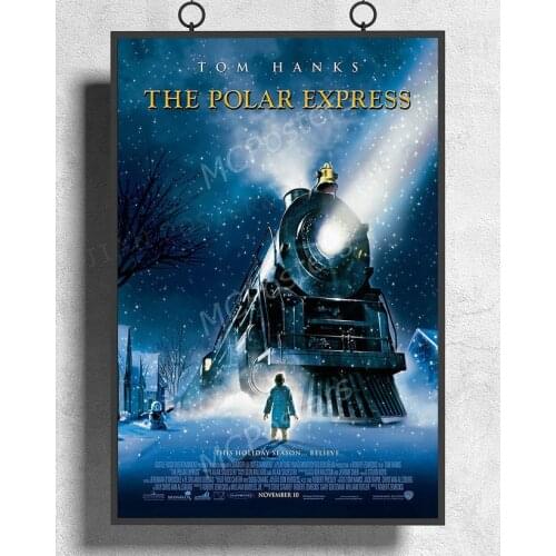 H269 The Polar Express Tom Hanks Movie Wall Sticker Silk Poster Art Home Decoration Christmas gift