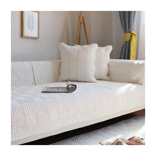 Cotton sofa cushion, four seasons fabric simple cushion, modern universal sofa back slip sofa cushion