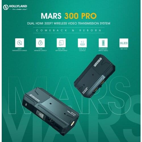 Hollyland Mars300 PRO HDMI Wireless Video Transmitter/Receiver Set (Standard)