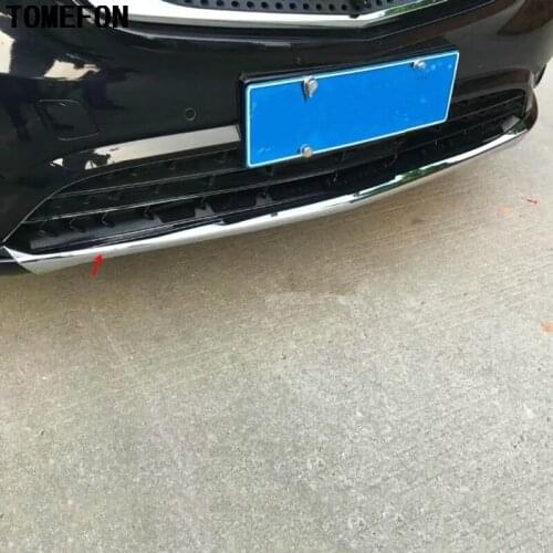 TOMEFON ABS Chrome For Benz VITO V-Class Viano Valente Metris 2014 2015 2016 2017 Front Head Bumper Trim Car Auto Cover Styling
