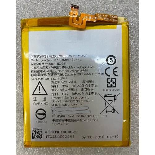 HST New Battery 3030mAh HE328 Battery For Nokia 8 Qualcomm835 Dual SIM 5.3inch TA-1004 Mobile Phone Replacement Batteries