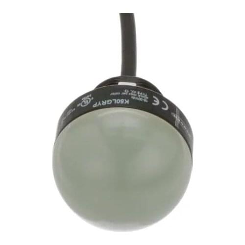 K50LGRYP Panel Mount Indicators, LED, Red, Yel, Green, Dome, Cable, 18-30 VDC, K50 Series