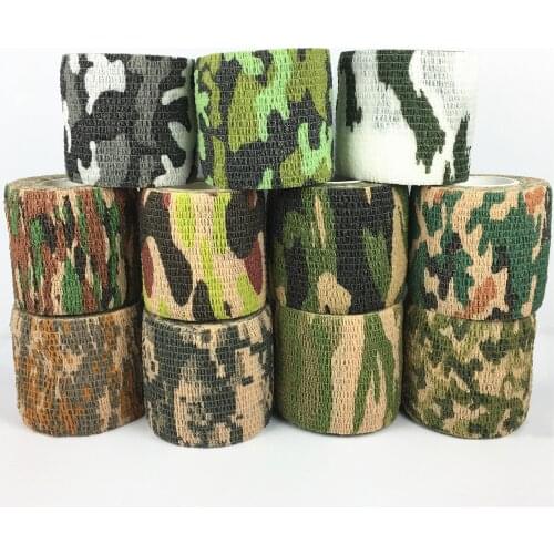 5cmx4.5m Army Camo Outdoor Hunting Shooting Blind Wrap Camouflage Stealth Tape Waterproof Wrap Durable HOT