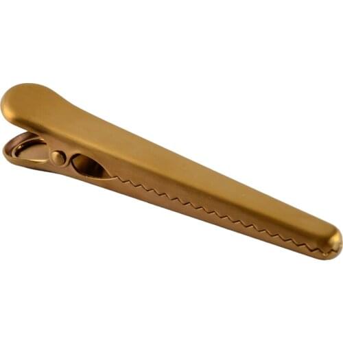 Metal Chip Bag Clips Large Golden Stainless Steel Air Tight Bag Clip Perfect for Kitchen Office Cereal Cookies Flour Sugar