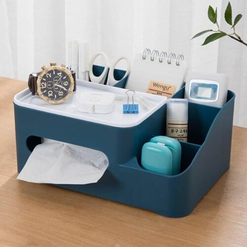 Nordic Multifunctional Cell Phone Watch Storage Box Home Remote Control Organizer Household Living Room Simple Paper Box Desktop